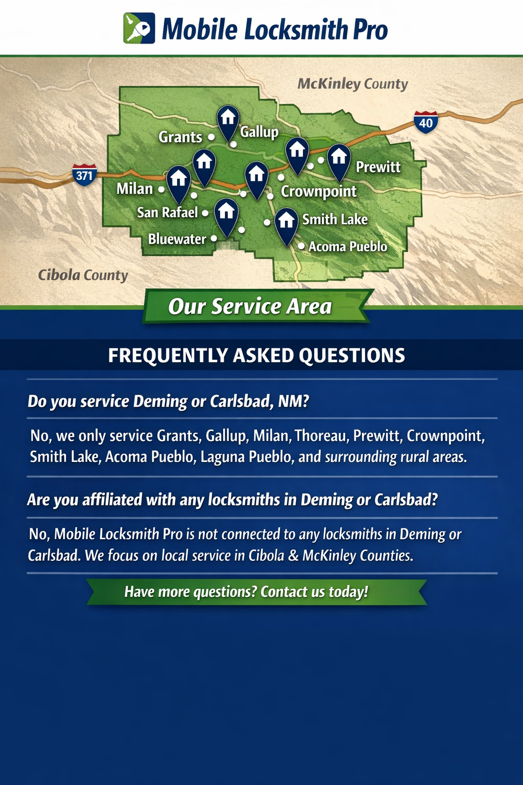 Mobile Locksmith Pro — Serving Grants & Surrounding Areas — NASTF Registered, ALOA Member, Licensed Bonded Insured, 25+ Years Experience